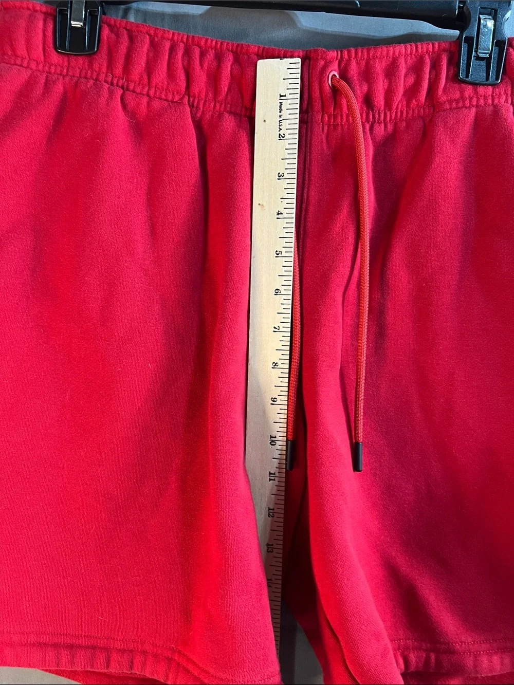Jordan Men's LG  Red Athletic Fleece Shorts